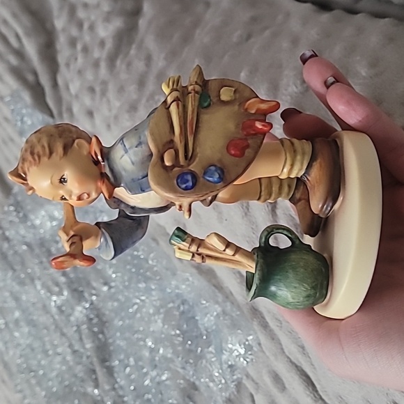 Vintage goebel Hummel artist with easel 2 piece set 304 1955 rare - Picture 10 of 17